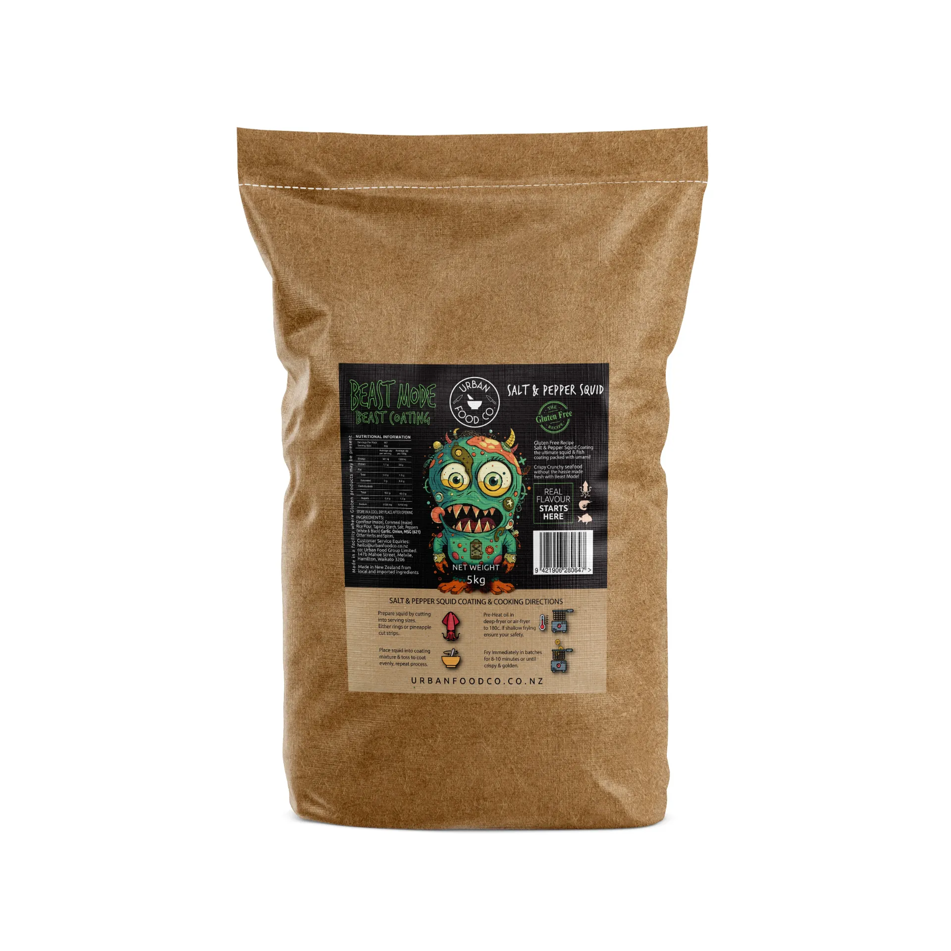 [GFSQ5KG] BEAST MODE - GF SALT & PEPPER SQUID 5kg